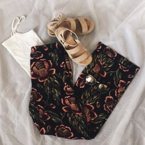 Ann Taylor Floral palazzo pants
